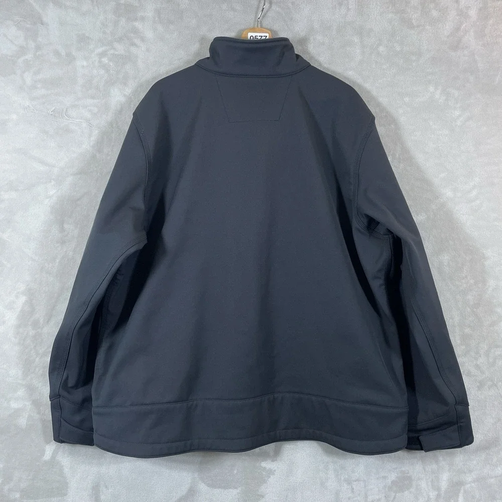 Carhartt Jacket Men 2XL Black Crowley Rain Defender Soft Shell Full Zip